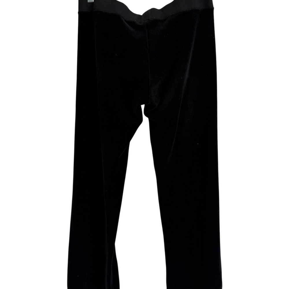 Juicy Couture Y2K Black Velour Track Suit Pants, Size Small - Picture 2 of 5